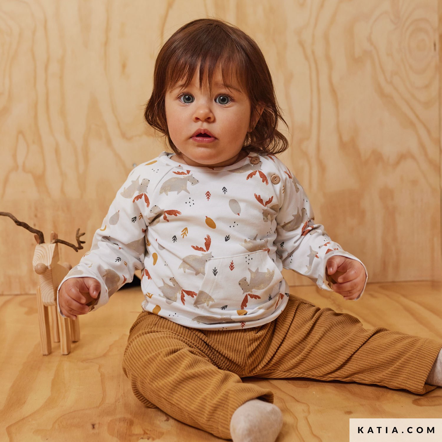 Jersey coton renne Katia
