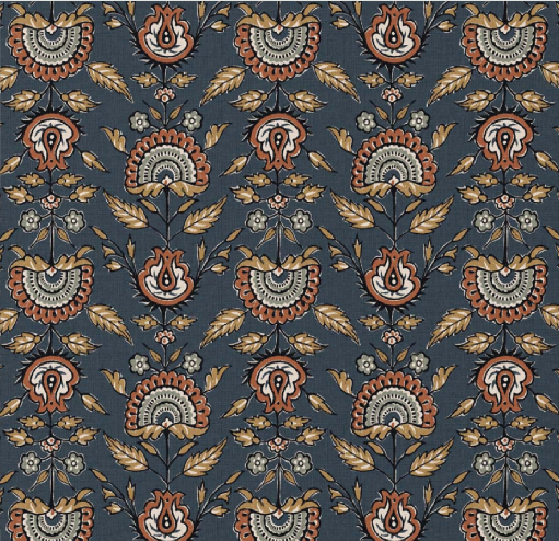 Coton Hinaya bleu gris indien – Image 2