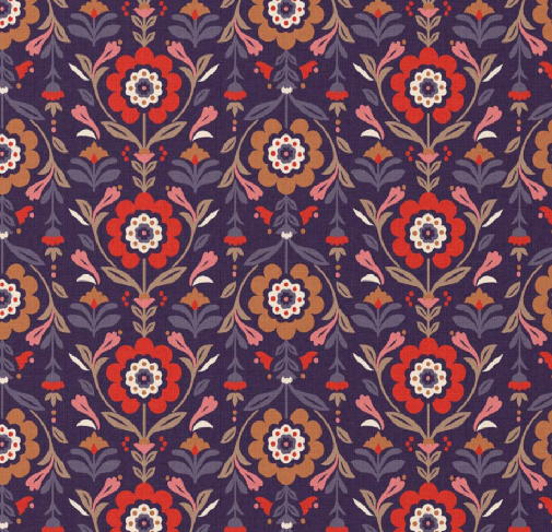 Coton Reine bleu et rouge – Image 2